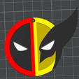 deadwovlve.png Deadpool & Wolverine Logo Key Ring