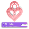 Padlock-heart-san-valentines-cookie-cutter-11.png Padlock heart -  SAN VALENTINES DAY COOKIE CUTTER STL