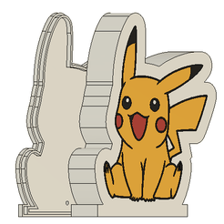 foto-1.png Fichier STL Luminária do Pikachu・Modèle imprimable en 3D à télécharger