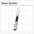 SaberBuilder.png Lightsaber Builder, Modular Lightsaber, Millions of Combinations, [150 pieces]