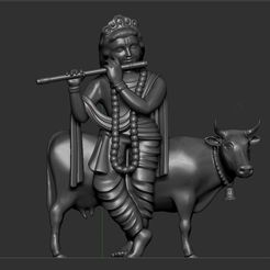 9889898989.jpg Fichier STL Le Seigneur Krishna・Design pour impression 3D à télécharger