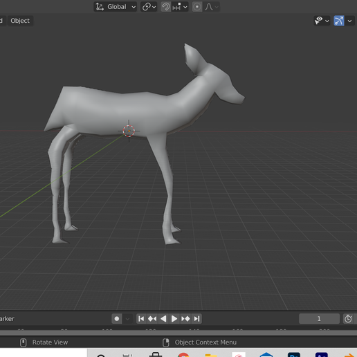 Deer Model - 3D model önizlemesi