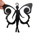 PJPI7870.jpg Fairy with Butterfly Wings 2D Wall Decor Silhouette Outline