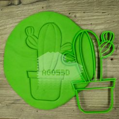 IMG_20190903_140933_1.jpg Fichier STL CACTUS - emporte-pièce - Fête mexicaine, dessert, été - pâte et argile coupées - 12cm・Design à télécharger et à imprimer en 3D