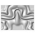 Double-Panel-wave-wall-art-sculpter-00.jpg Mirrored organic sculpture wall art relief panel 3D print model