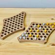 CF072AE5-9CC2-48B0-860C-44BAB9D59B00.jpeg 3D file Chinese Checkers for Two Board Game・3D printing design to download