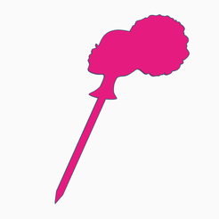 Captura-de-ecrã-2023-09-22-100108.png Fichier STL Barbie - Cake Topper・Design pour imprimante 3D à télécharger
