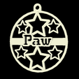 Paw.png Mum and Dad Christmas Decorations