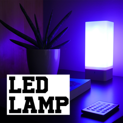 Untitled-2.png Free STL file LED lamp (no soldering)・3D printing template to download