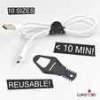 10 SIZES REUSABLE! LUK=2aD Smart cable tie
