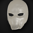 5.png Slenderman Cosplay Costume Face Mask 3D print model