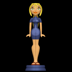 1.png Download STL file Bridgette Swimsuit - Total Drama • 3D printable template, SillyToys