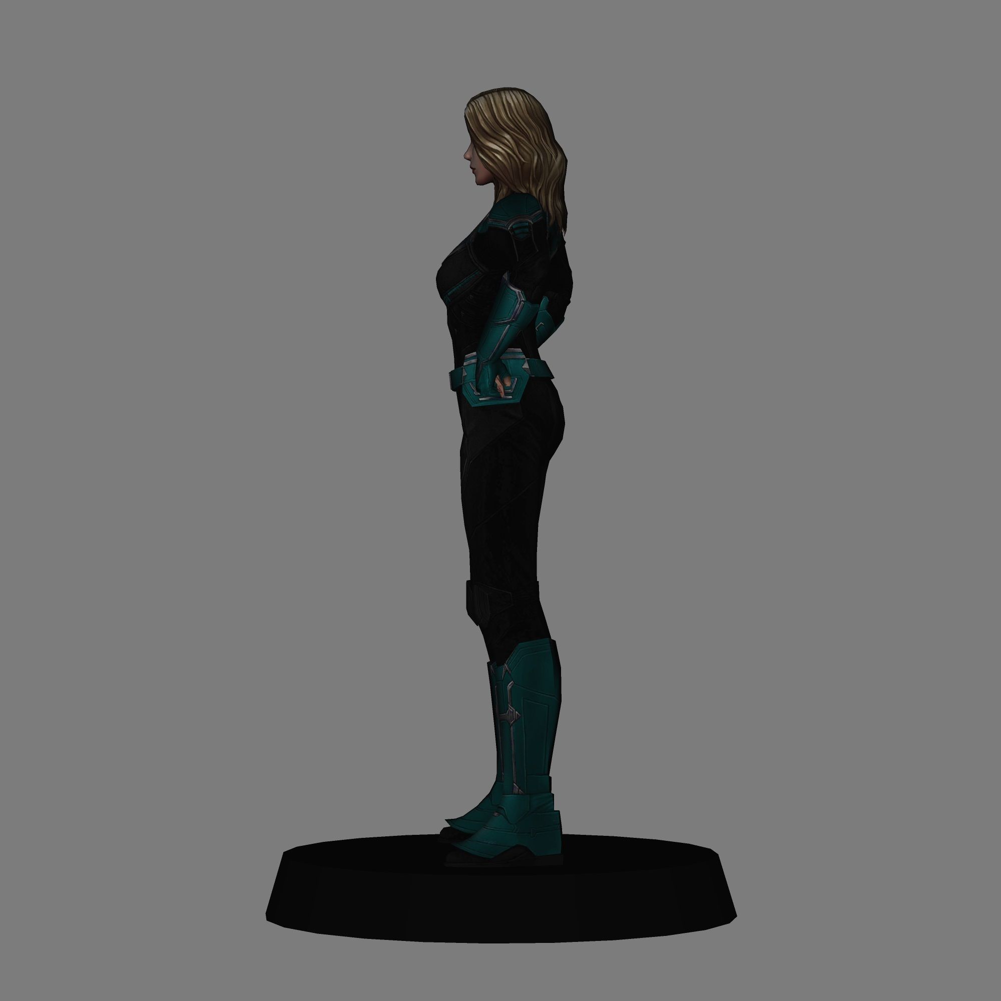 STL file Captain Marvel Suit Kree - Captain Marvel low poly 3d print・3D ...