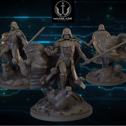 st-7.png Fichier STL star wars shatterpoint vader presupported included・Plan pour impression 3D à télécharger