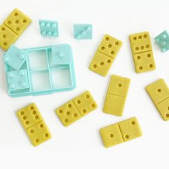 domino.jpg STL file Cortador de bolacha (DOMINÓ) - Cookie cutter DOMINO・3D printer model to download