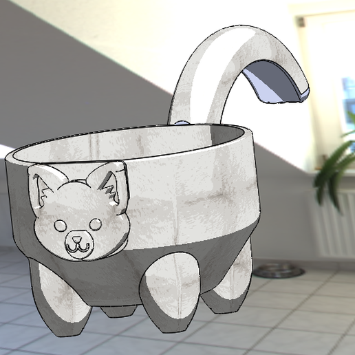 Cat Mug 3D model