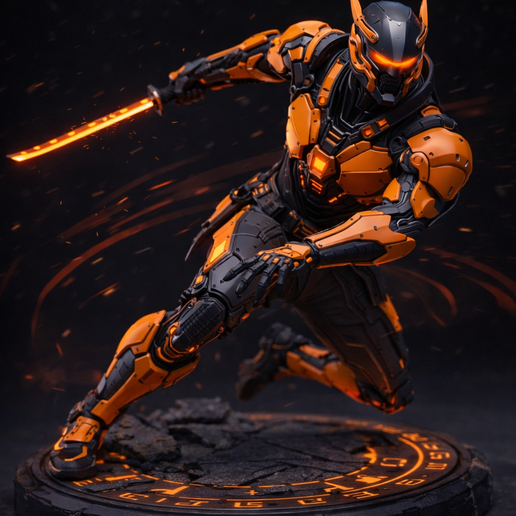 Ashen Dash Protocol 75mm STL Sci-Fi Miniature