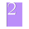 2TableNumber.stl Numéros de table minimalistes 1-22