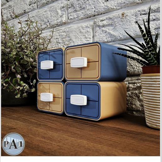 001B.jpg LEICHT ZU BEDRUCKENDE, STAPELBARE MINI-SCHUBLADEN