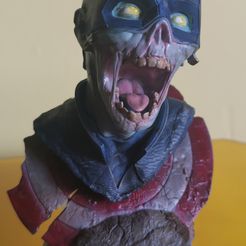 Zombie-Mützen-Büste (Statue), angelustoboz
