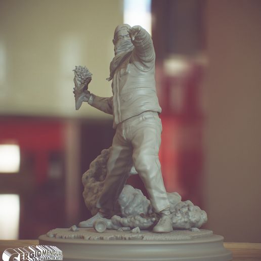 bansky-rioter-stl-statue-for-3d-printing-3d-model-obj-stl-4.jpg Bansky Rioter STL Statue for 3D printing