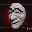 Money_Heist_Korea_Hahoetal_mask_STL_File_06.jpg Money Heist Korea Mask - Cosplay Costume Halloween