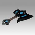 2.jpg World Of Warcraft Shadowlands Axe Bastion Cosplay weapon prop
