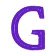 G.stl Elegant Chiseled Font Alphabet and Numbers (40 3d models)