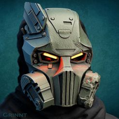 mal.jpg OBJ file Kabal mask from Mortal Kombat 2021 3d print model・3D printing design to download