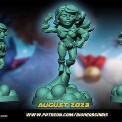 STRE.jpg Archivo STL power girl dc chibi marvel united estilo・Plan de impresora 3D para descargar