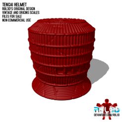 RBL3D_tengai_helmet1.jpg Tengai Helmet for 5.5 motu vintage and origins