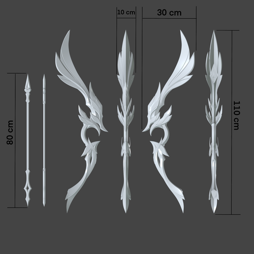 Render15.png Arc et flèche Honkai Star Rail Cyrene pour impression 3d