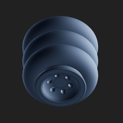 1-02.jpg Modern Ribbed Succulent Planter - 3D Printable Table Pot