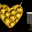dse.png Honeycomb Heart pendant