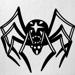 Imagen1-TARANTULA-2D.png STL file TARANTULA CHANDELIER WALL ART 2D DECORATION・3D print model to download