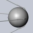 dgfdggdfdfgdgf.jpg Sputnik Satellite 3D-Printable Detailed Scale Model