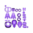 withered chica shell parts.stl withered chica shells for 1/12 Action figures