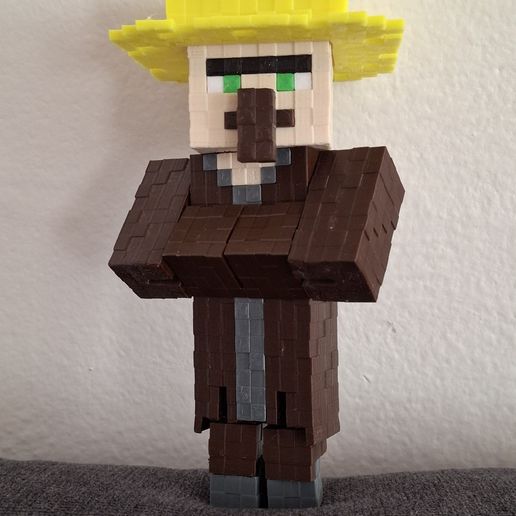 🗺️ Minecraft Villager Steve and Alex World figure・ STL File for