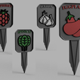 Multiple-render.png Gardening Identification Stakes - Complete Set