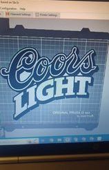 334909182_162088923397296_601493905511597706_n.jpg Archivo STL Coors Light Beer Sign Wall Art Decoración / Imanes・Objeto imprimible en 3D para descargar