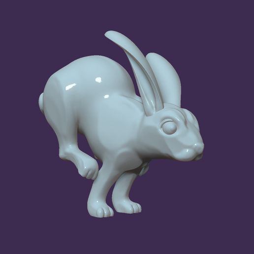 STL file running rabbit 🏃 ・3D printing idea to download・Cults