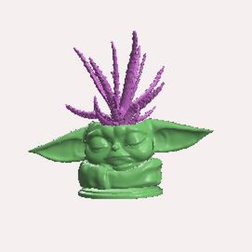 Baby Yoda Succulent Planter 3D model