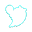 1.png Halloween Ghost Balloon Cookie Cutter | STL File