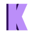 K.stl Letters and Numbers GTA (Grand Theft Auto) | Logo