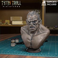 (NMINetp ys) Archivo STL Busto de Orco [Pre-apoyado]・Diseño para descargar y imprimir en 3D