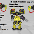 12 inch Custom Imperial Fists Pea: aan get wt uh i * a Waprboss Victory 4gne@ 12 inch Custom Imperial Fists Deredeo Dreadnought