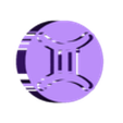 geminisymbol01.stl Carimbo - Zodíaco