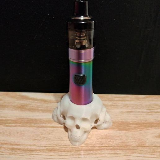 Skull vape standFree STL File for 3D printingCults