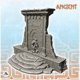 1.jpg Ruined fountain with stairs and sculpted lion (2) - Ancient Classic Old Archaic Historical 28mm 20mm 15mm