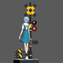 1.png Файл 3D REI AYANAMI UNIFORM EVANGELION ANIME CHARACTER 3D print model diorama・3D-печатная модель для загрузки